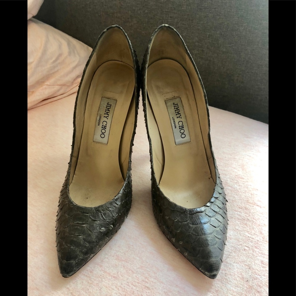 Python Jimmy Choo pumps